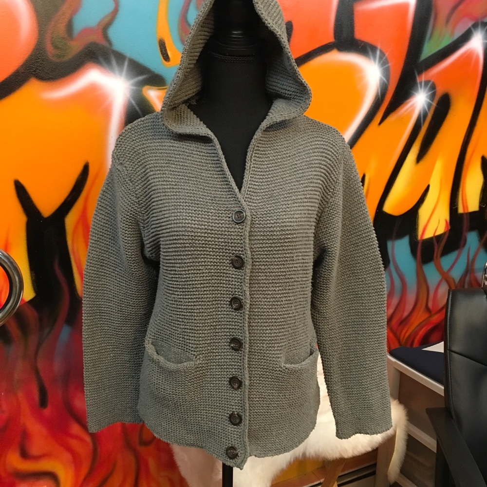 Cotton polyester hooded sweater by Misslook Size M